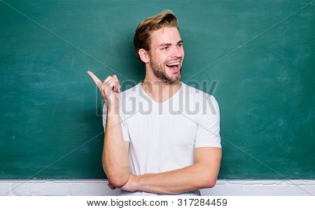 Teaching Could Be More Fun. Teacher Interesting Speaker Lecturer. Advantages For Male Elementary Tea