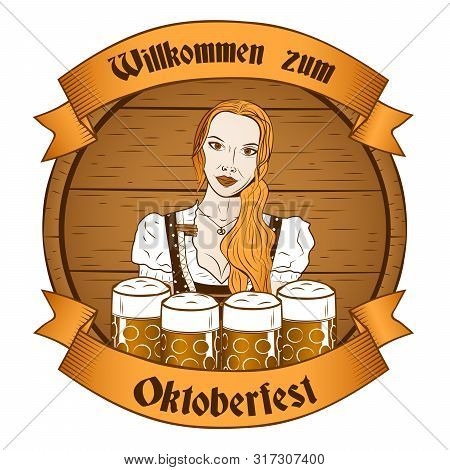 Vintage Oktoberfest Vector Photo Free Trial Bigstock