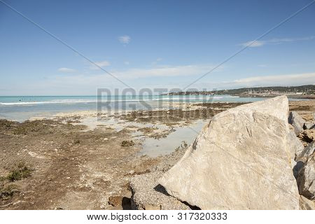 Rosignano (near Vada), White Beach In Italy, Toscany.