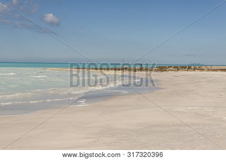 Rosignano (near Vada), White Beach In Italy, Toscany.