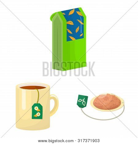 Vector Design Of Food And Natural Logo. Collection Of Food And Black Stock Vector Illustration.