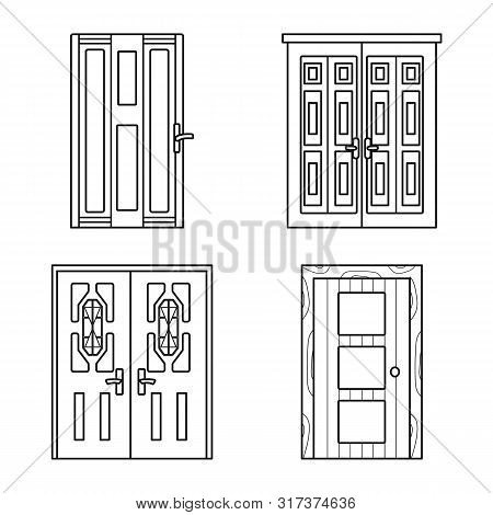 Vector Design Of Home And Design Icon. Collection Of Home And Office Vector Icon For Stock.