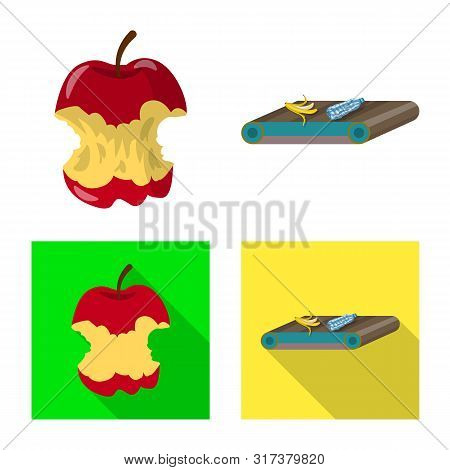 Vector Design Of Refuse And Junk Icon. Set Of Refuse And Waste Vector Icon For Stock.