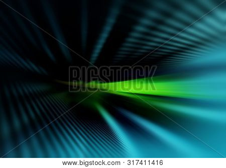 abstract dark geometric background with straight parallel shades of lines light up with dim light