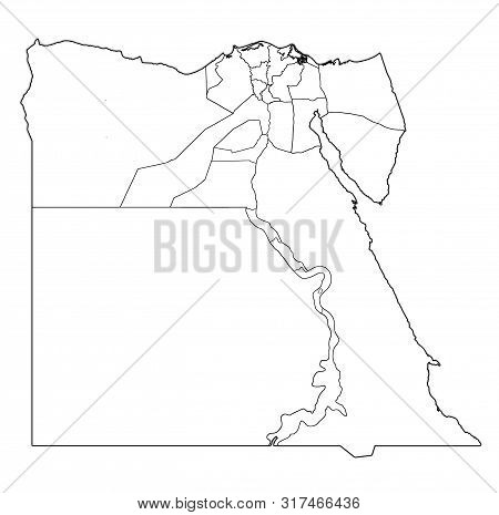 Admistration Map Of Egypt