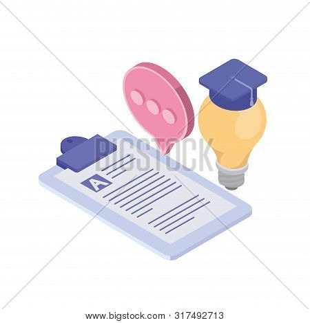 Set Of Icons With Curriculum Vitae On White Background Vector Illustration Design