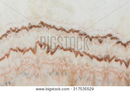 Decorative Light Brown, Beige Onyx Surface, Texture On Macro.