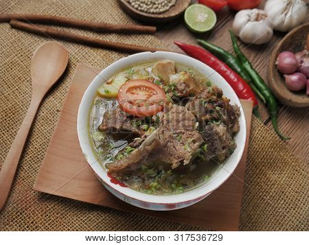 Sop Buntut Or Sop Tulang Sapi, Indonesian Oxtail Soup