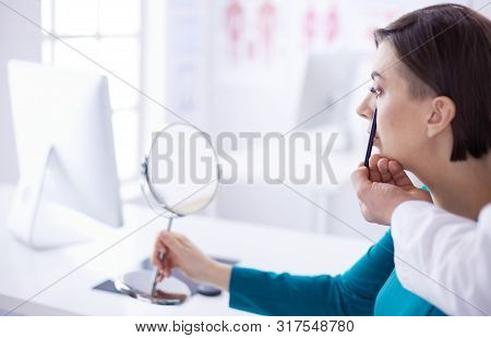 The Patient And His Doctor In Medical Office