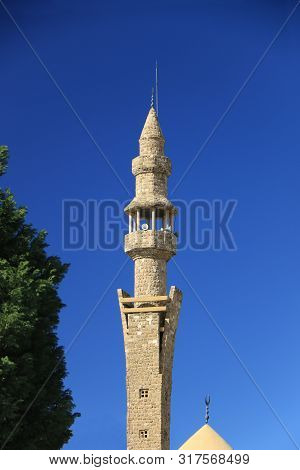 A Minaret Of A Mosque In The City Of Jbeil, Lebanon.