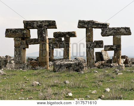 Ruins Of Blaundus Ancient City Located Near The Usak, Turkey.