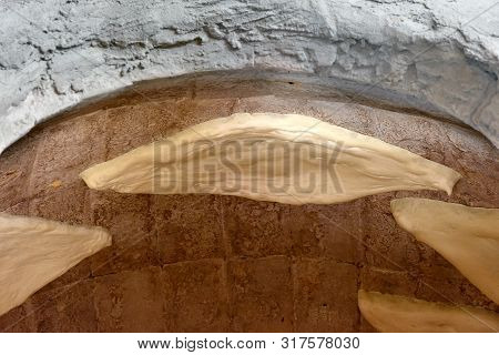 Baking Shotis Puri In Tone - Traditional Georgian Stone Oven