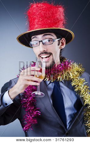Zauberer in der Business-Anzug