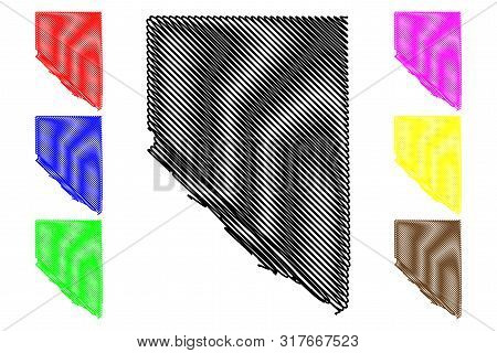 Hudspeth County, Texas (counties In Texas, United States Of America,usa, U.s., Us) Map Vector Illust