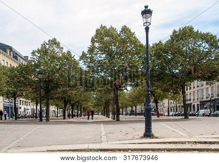 Bordeaux, France - September 9, 2018: The Alleys Of Tourny In The City Center Of Bordeaux, France.