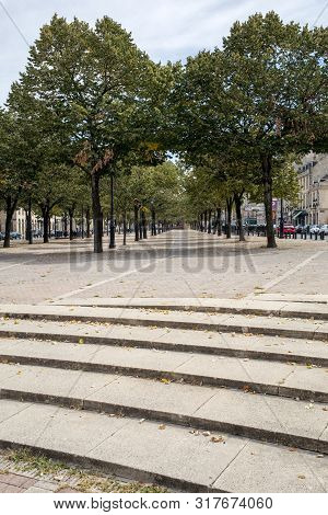 Bordeaux, France - September 9, 2018: The Alleys Of Tourny In The City Center Of Bordeaux, France.