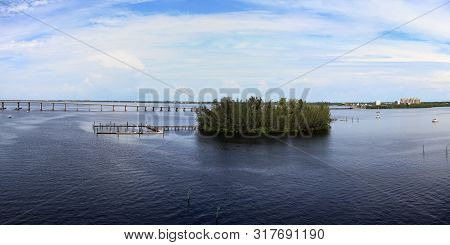 Lofton Island Sits Between The Caloosahatchee Bridge And The Edison Bridge Over The Caloosahatchee R
