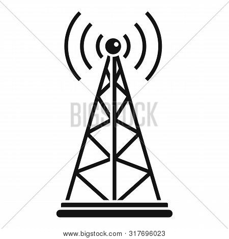 Gsm Tower Icon. Simple Illustration Of Gsm Tower Vector Icon For Web Design Isolated On White Backgr