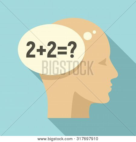 Patient Demention Icon. Flat Illustration Of Patient Demention Vector Icon For Web Design