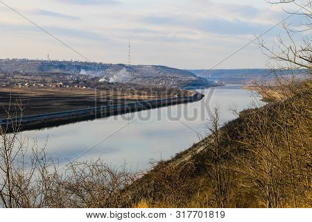 View On The River Dniester In Ukraine