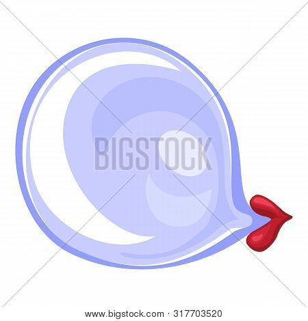 Blue Gum Ball Icon. Cartoon Of Blue Gum Ball Vector Icon For Web Design Isolated On White Background
