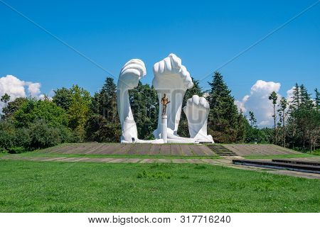 Poti, Georgia - 27.07.2019: War Memorial Monument To The Second World War.