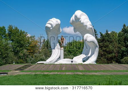 Poti, Georgia - 27.07.2019: War Memorial Monument To The Second World War.