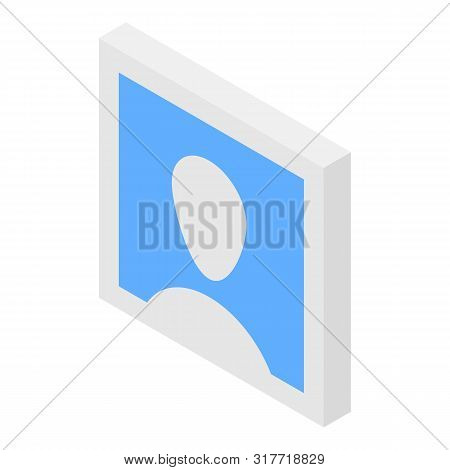 Man Default Avatar Icon. Isometric Of Man Default Avatar Vector Icon For Web Design Isolated On Whit