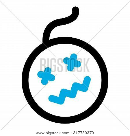 Quest Bomb Icon. Outline Quest Bomb Vector Icon For Web Design Isolated On White Background