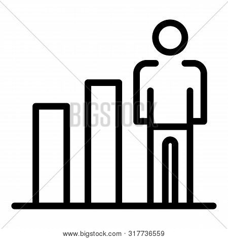Human Ability Growth Icon. Outline Human Ability Growth Vector Icon For Web Design Isolated On White