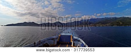 Thasos, Greece - July 17, 2019 : View From The Thasos Ii Ferryboat