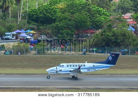 Civil Aircraft At Langkawi Airport, Malaysia