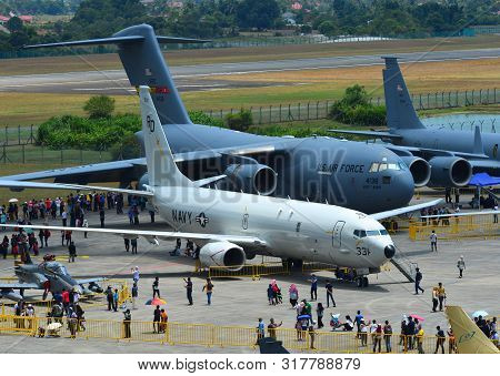 Military Aircraft Docking At The Airport