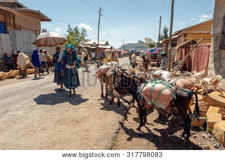 Ethiopian People On The Street, Africa