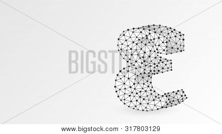 Epsilon, The Letter Of A Greek Alphabet. Greek Numerals, Mathematical Number Five Concept. Abstract,