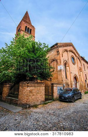Rovigo, Italy - July, 9, 2019: Catholic cathidral in Rovigo, Italy