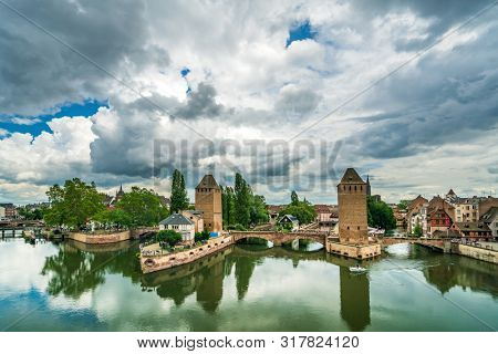 Ponts couverts in Strasbourg Alsace France