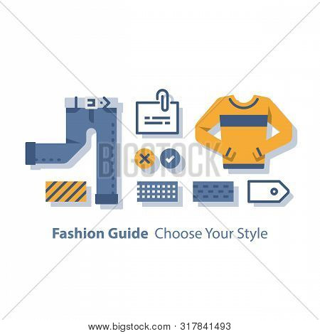 Fashion Guide, Complementary Clothing, Casual Wear, Wardrobe Set, Color Choice, Good Outfit Combinat