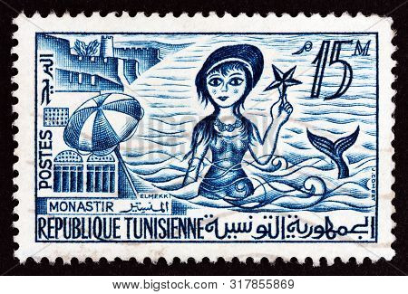 Tunisia - Circa 1959: A Stamp Printed In Tunisia From The 