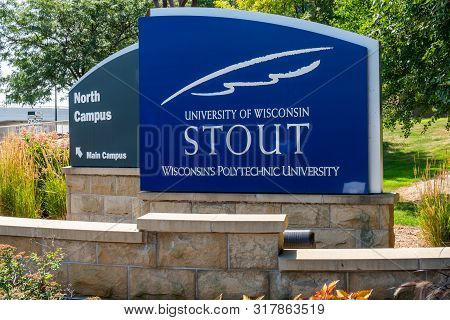 Entrance Sign To University Of Wisconsin–stout