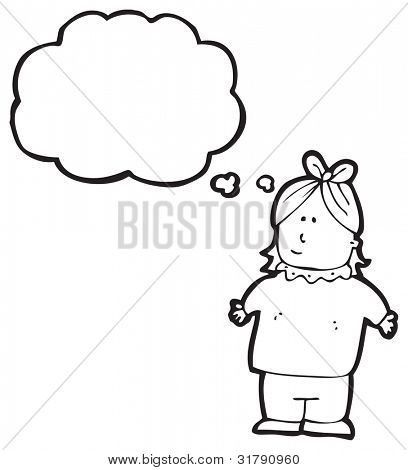 Dowdy Frau cartoon