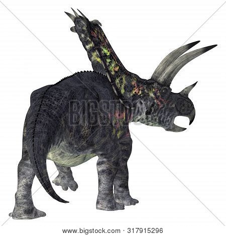 Pentaceratops Dinosaur Tail 3d Illustration - Pentaceratops Was A Herbivorous Ceratopsian Dinosaur T