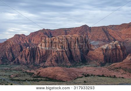 Snow Canyon State Park In Utah Featuring Red And Pink Navajo Sandstone