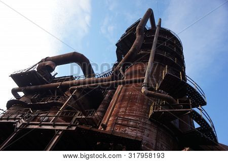 Vitkovice Steel Industrial Buildings From Ostrava