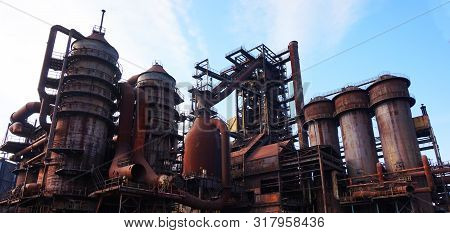 Vitkovice Steel Industrial Buildings From Ostrava