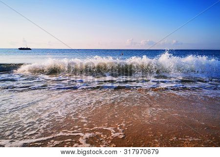 Bulgarian Black Sea In Ravda Village