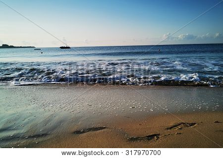Bulgarian Black Sea In Ravda Village