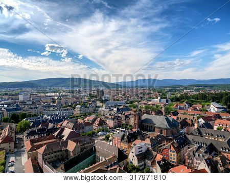 A View Of Belfort Town In France