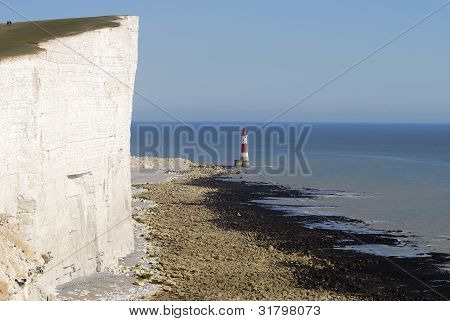 Beachy Head fyr. England