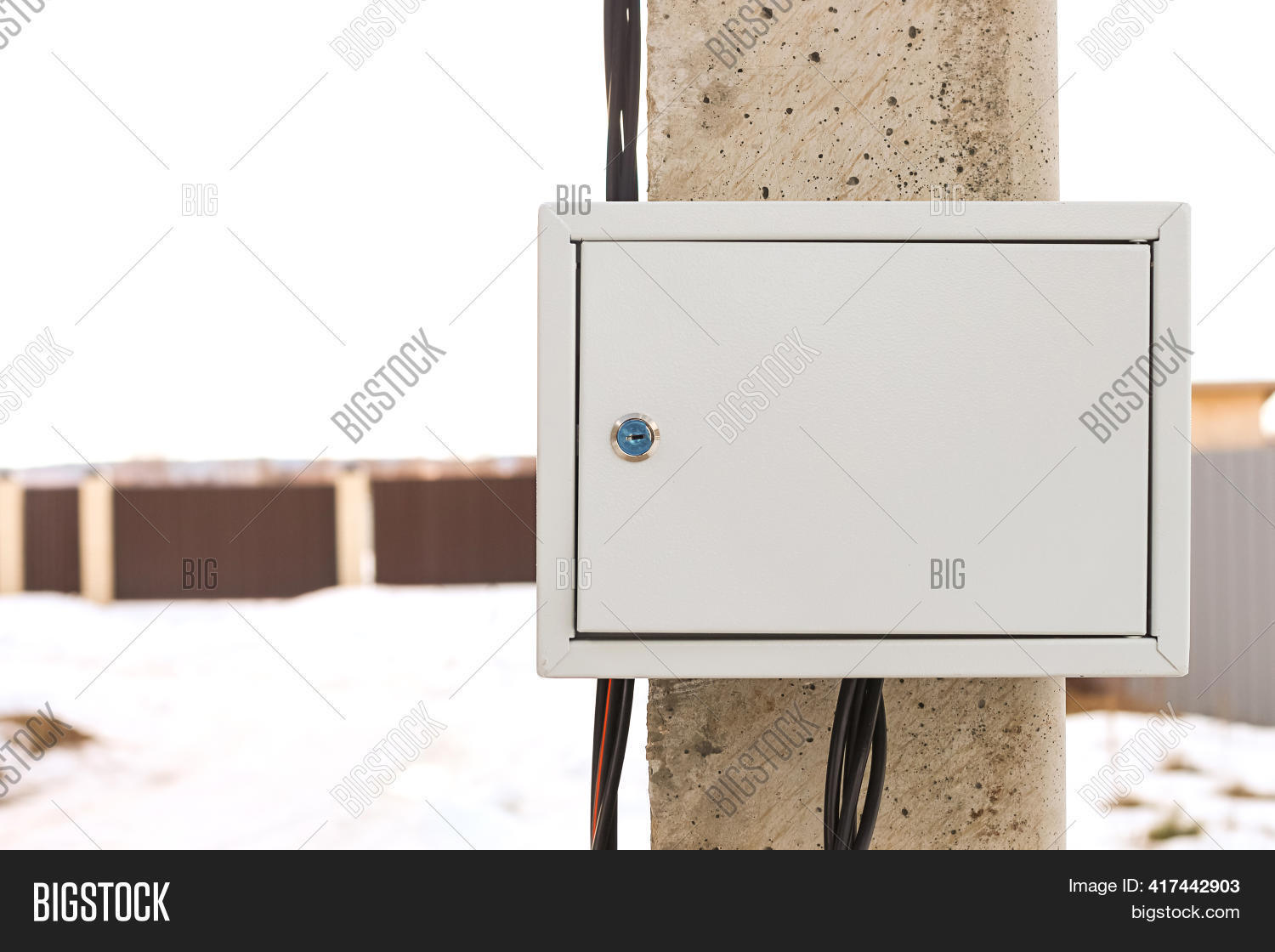 Electric Box On Pole Image & Photo (Free Trial) Bigstock
